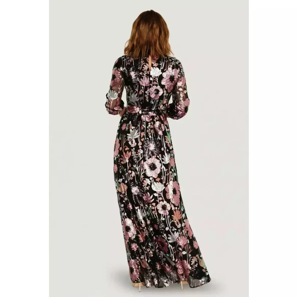 Baltic Born Destiny Sequin Maxi Dress | Black Multi Size SS - Picture 5 of 5